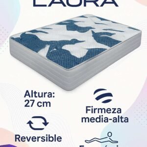 COLCHON LAURA 27CM MUELLE ENSANCADO