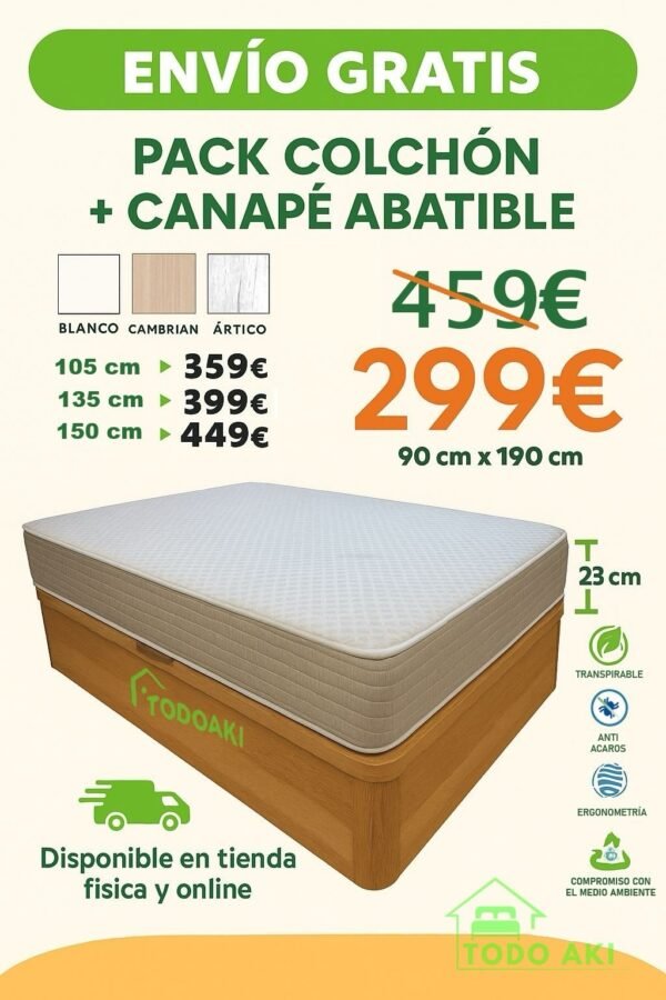 OFERTA PACK LUCI  CANAPE + COLCHON
