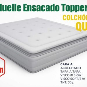 MUELLE ENSANCADO TOPPER (QUEEN) 32CM