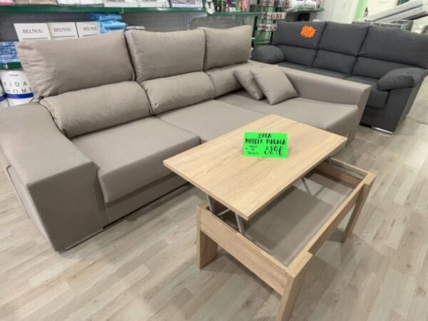 Chaiselongue extensible con arcón