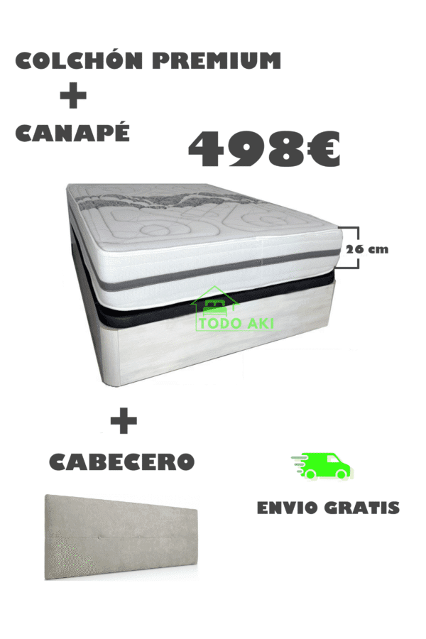 PACK PREMIUM COLCHÓN 27CM