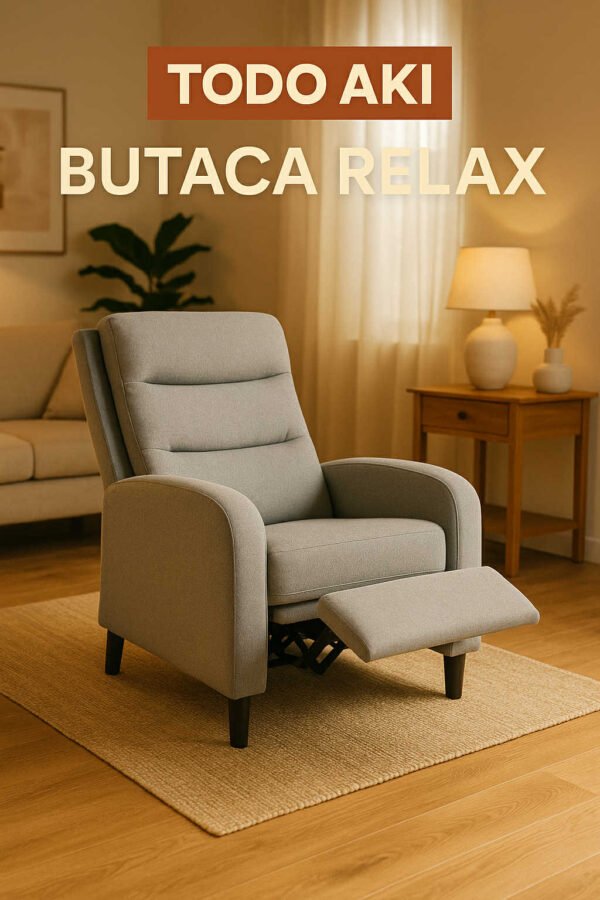 BUTACA RELAX TAP.K-14 GRIS MODELO ARYA