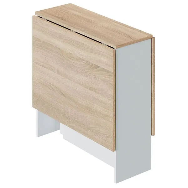MESA ABATIBLE CON ALAS ROBLE CANADIAN/BLANCO