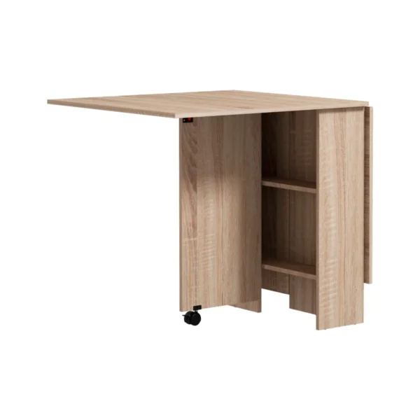 MESA PLEGABLE + RUEDAS + ESTANTERIA