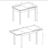 Mesa extensible 140cm Lara mesas