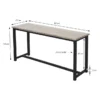 Conjunto Mesa y 2 Bancos Lisboa, Comedor o Cocina, Mesa 110 x 70 x 75 cm, Estructura metálica