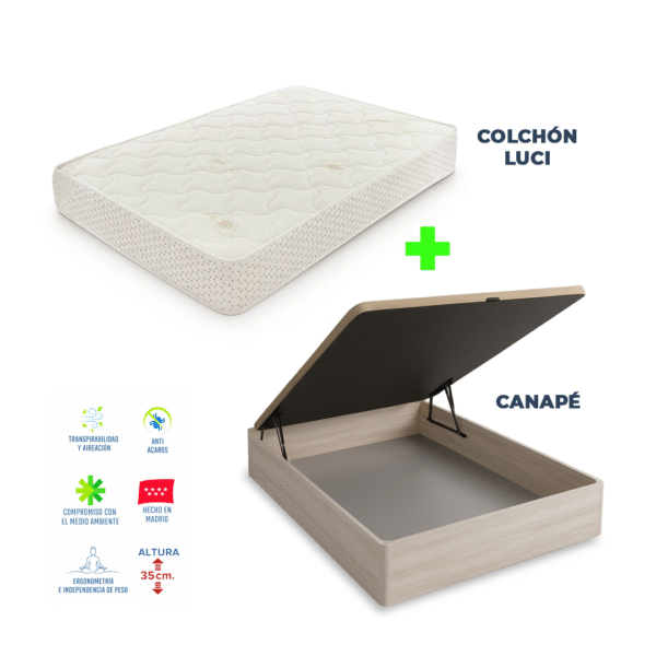 pack-colchon-viscoelastico-mas-canape-madera-luci Oferta pack Luci canapé + colchón