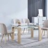CONJUNTO MESA SENSEI CAMBRIA + 4 SILLAS LANE BEIG