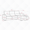 Sofá Chaiselongue extensible con arcón