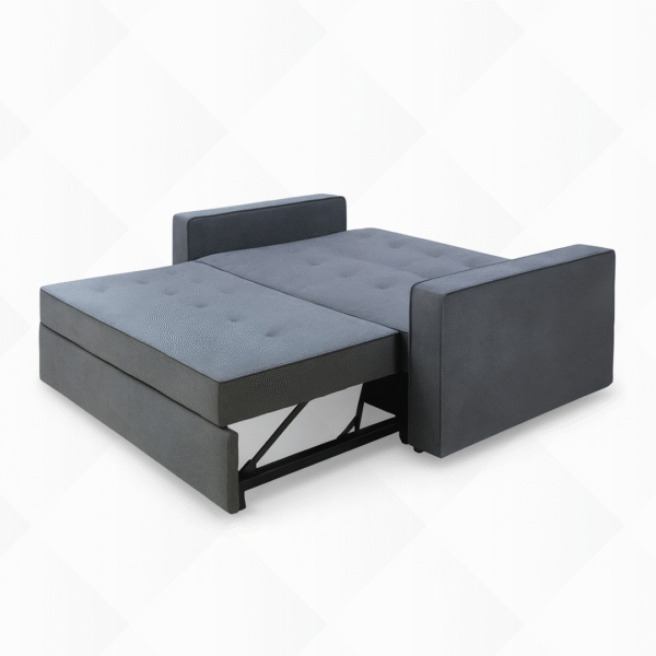 sofacama-tela-gris-izan-extendido Sofá cama Izan 2 Plazas